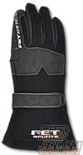 FET Sports 3D Racing Gloves - White Black Medium