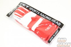 FET Sports 3D Racing Gloves - Red White Medium