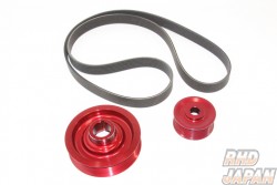 Toda Racing Light Weight Front Pulley Set without A/C Red - FN2