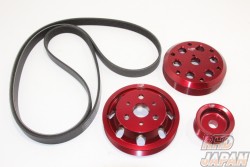 Toda Racing Light Weight Front Pulley Kit without A/C Black - FD2