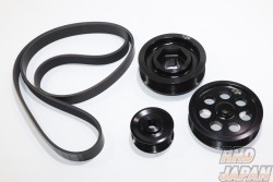 Toda Racing Light Weight Front Pulley Kit with A/C Black - FD2