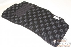 G-Corporation Checkered Floor Mat Set Black x Gray - RX-8 SE3P