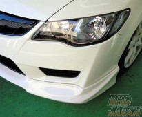 Seeker Front Half Bumper Lip Spoiler Super Platinum Metallic - FD2