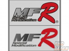 MoonFace MF-R Special Modification Logo Sticker Silver - Large