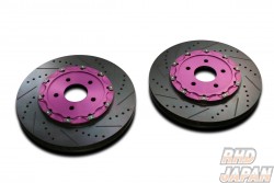 Biot Gout Brake Rotor Set Front Purple Brembo Drilled Ver 1 - CP9A CT9A