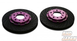 Biot Gout Brake Rotor Set Front Red Brembo Drilled Ver 2 - CP9A CT9A