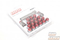BBS Japan Racing Lug Nuts Set Red - M12P1.5