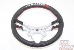 J's Racing Sports Steering Wheel Waza Leather - Civic FD1 FD2 GE6-9 GP1-4 GG7/8 ZE2/3 RN6-9 JE1/2