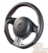 DAMD Sports Steering Wheel Black Leather Red Stitch SS358-Z - BRZ ZC6 Applied Model A/B/C/D 86 ZN6 Zenki