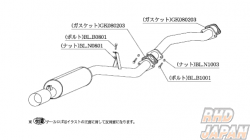 Kakimoto Racing Exhaust Muffler Replacement Bolt - B0801