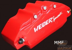 Weber Sports Brake Caliper Cover Set Front - Type MMF Red