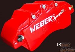 Weber Sports Brake Caliper Cover Set Rear - Type IR Red