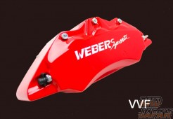 Weber Sports Brake Caliper Cover Set Front - Type VVF Red