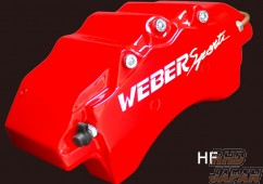 Weber Sports Brake Caliper Cover Set Front - Type HF Red