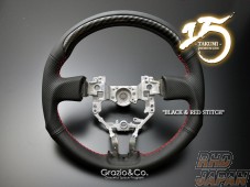 Grazio & Co Takumi Premium Line Sports Steering Wheel Black - BRZ ZC6 Applied Model A/B/C/D 86 ZN6 Zenki