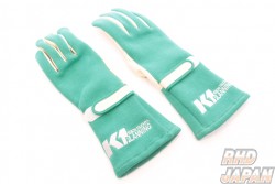 K1 Planning Racing Gloves - Green Medium