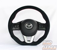 Kenstyle Steering Wheel Ultra Suede Red Stitch - BM#FP DK5#W KE#AW KE#FW DJ#AS DJ#FS