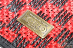 KARO Sisal Floor Mat Set Red Black - ZC6 M/T