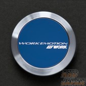 Work Wheels Japan Work Emotion Center Cap Flat Blue - CR / T5R / T7R Series 11R D9R M8R XT7 ZR10
