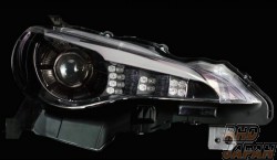 Valenti Jewel Head Lamp Set Clear Black Chrome Inner - BRZ ZC6 86 ZN6