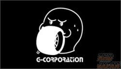 G-Corporation Tire Rolling Sticker - White