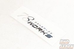 78 Works Logo Sticker - Chrome
