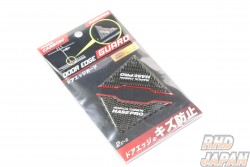 Hasepro Magical Carbon Door Edge Guard - Black Red