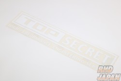 Top Secret Sticker Large - White