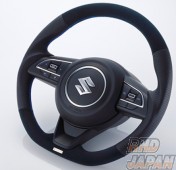 TRUST GReddy Steering Wheel All Leather Blue Stitch - Swift Sport ZC33S Swift ZC13S ZC43S ZC53S ZD53S ZC83S ZD83S