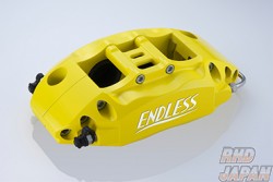 Endless Brake Caliper Kit System Inch Up Kit RacingBig4 Rear Yellow Caliper Standard Logo MX72 Pads - Z34 Version ST Version S Zenki