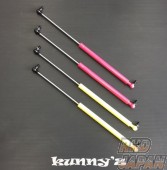 Kunny's Bonnet Damper Set For OEM Bonnet Yellow - JZX110