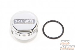 Tomei Oil Filler Cap - Silver Mitsubishi Snap On Type