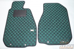 KARO Sisal Floor Mat Set Green Black - NSX NA1 NA2