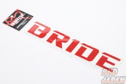 BRIDE Logo Cutting Sticker - Red