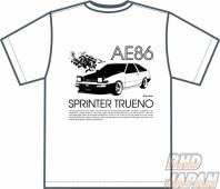 Impulse Original T-Shirt Sprinter Trueno AE86 White - Small