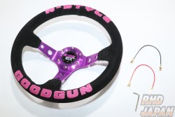 Goodgun X N-Style Collaboration Steering Wheel - Pink 330mm