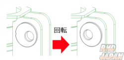TEIN Eccentric Washer for Camber Angle Adjustment Collar - ID12 Offset 1.0