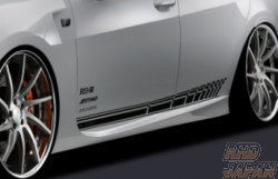 Silk Blaze Glanzen Side Decal White - Lexus GS F URL10