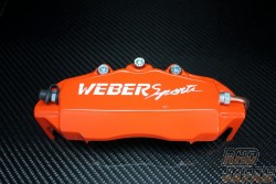 Weber Sports Brake Caliper Cover Set Rear - Type GR Orange