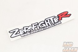 Zero Fighter Auto Custom Logo Sticker - White Red