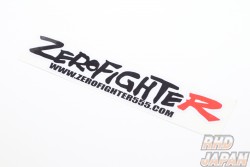 Zero Fighter Auto Custom Logo Sticker - Black Red