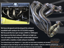 R's Racing Service RRP Performance Catalyzer Exhaust Manifold Header - Swift Sport ZC32S