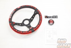 Car Make T&E Vertex Gloomy Collaboration Steering Wheel - 90mm Deep 330mm