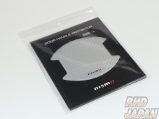Nismo Door Handle Protector Set Silver Carbon - Dualis J10 Elgrand E52 Leaf ZE0 Serena C25 C26 C27 Skyline V36 V37