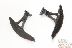 Top Secret Shift Paddle Wing Set Carbon Fiber Red - GT-R R35 MY07 to MY16