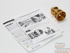 Laile Reverse Knob Alumite Alumite Titanium Gold - BRZ ZC6 86 ZN6