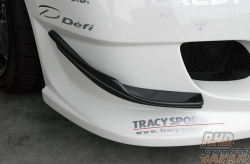 ings N-SPEC Front Bumper Canard Set Carbon Fiber Twill Weave - Civic Type-R FD2