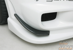 ings N-SPEC Front Bumper Canard Set Carbon Fiber Plain Weave - Vitz NCP91 RS Zenki / Before Minor Change 