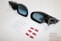 MINE's New Carbon Aero Mirror Set Carbon Fiber Clear Finish - Skyline GT-R BNR32