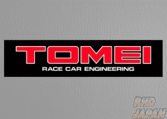 Tomei Race Car Engineering Original Retro Sticker - 1980's Black